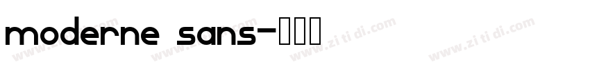moderne sans字体转换